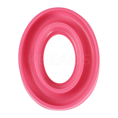 1Pc Plastic Oval Bobbin Holder AJEW-TA0003-08A-1