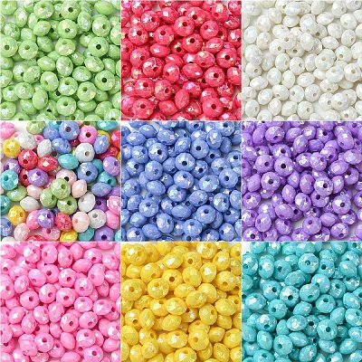 Opaque Acrylic Beads MACR-YW0003-55G-1
