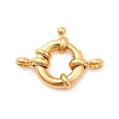 Brass Spring Ring Clasps LS-KK-D407-01G-C-1