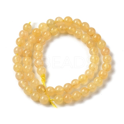 Natural Topaz Jade Beads Strands G-Z116-A11-3mm-1