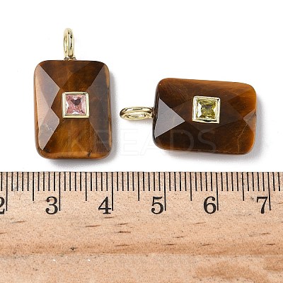 Natural Tiger Eye Pendants G-I391-03G-04-1