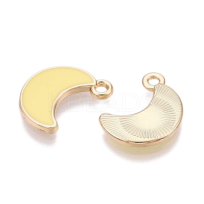 Rack Plating Alloy Enamel Charms ENAM-N056-341-1