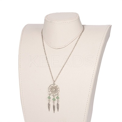 Iron Pendant Necklaces NJEW-JN01342-1
