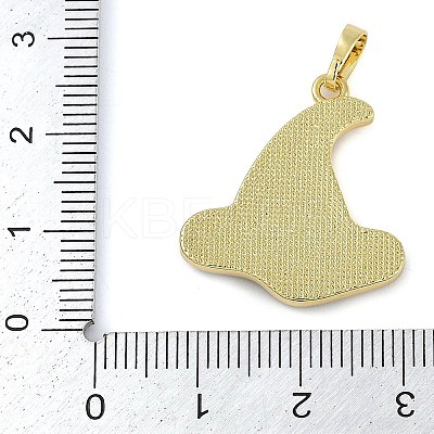 Halloween Rack Plating Brass Enamel Pendants KK-U032-11C-G-1