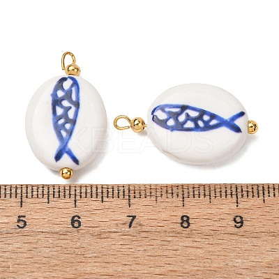 Handmade Porcelain Pendants PR-CBA8966-12G-1