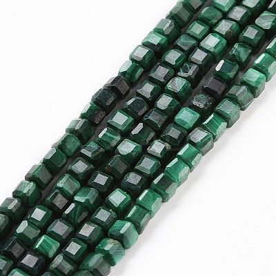 Natural Malachite Beads Strands G-C009-B24-1