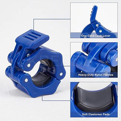 9Pcs 5 Style ABS Plastic Barbell Clamps FIND-FH0002-68-1