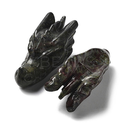 Natural Dragon Blood Healing Dragon Head Figurines DJEW-L010-05H-1