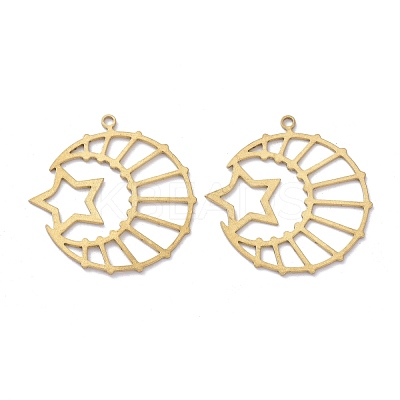 Brass Pendants KK-I010-10C-1