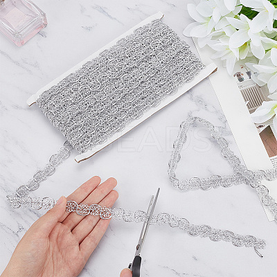 13M Filigree Polyester Lace Trim OCOR-WH0082-71B-1