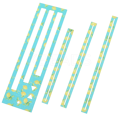 1Pc Acrylic Zipper Pocket Template DIY-CP0013-21-1