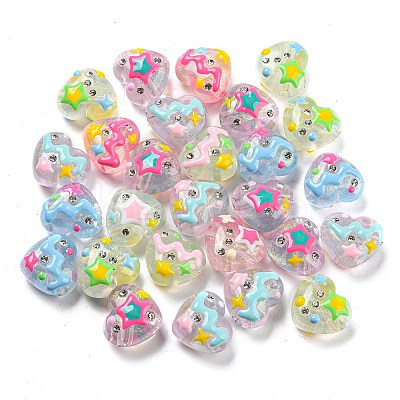 Transparent Acrylic Beads OACR-E029-04-1