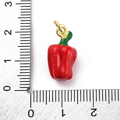 Brass Enamel Pendants X-KK-U066-03B-G-1