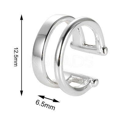 925 Sterling Silver Cuff Earrings JE1063B-1