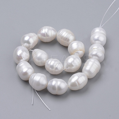 Natural Cultured Freshwater Pearl Beads Strands PEAR-S012-43-1