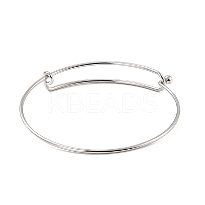 Non-Tarnish 304 Stainless Steel Expandable Bangle for Girl Women BJEW-C003-01P-1