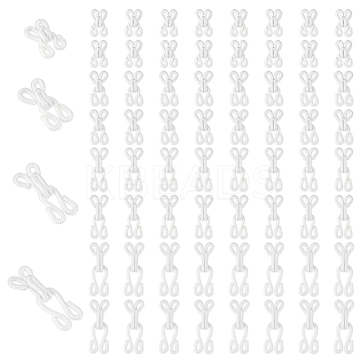 120Bgas 4 Styles Nylon & Iron Hook and Eye DIY-NB0016-10B-1
