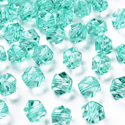 Transparent Acrylic Beads TACR-S154-15B-68-1