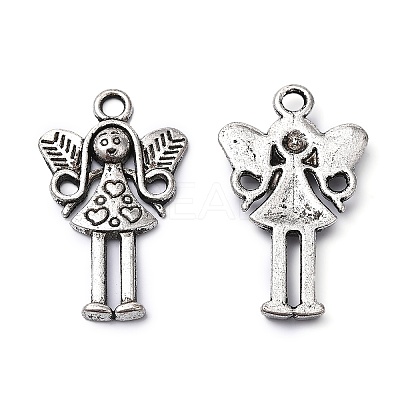 Tibetan Style Alloy Fairy Pendants X-TIBEP-S613-AS-FF-1
