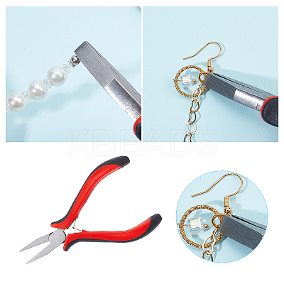1Pc Carbon Steel Jewelry Pliers for Jewelry Making Supplies AJEW-SC0001-42-1