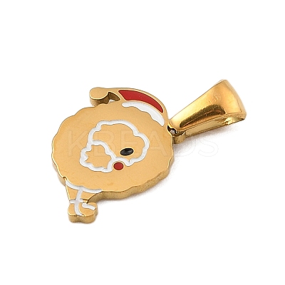 Christmas Theme 304 Stainless Steel Pendants STAS-R007-01Q-G-1