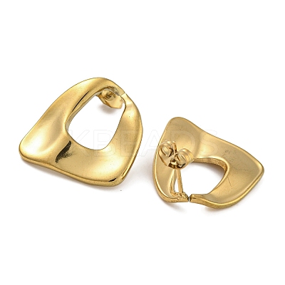 304 Stainless Steel Nuggets Stud Earrings for Women EJEW-U022-05G-1