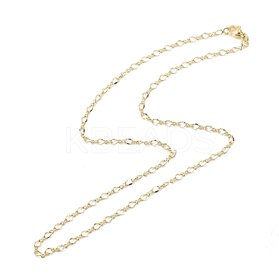 Brass Figaro Chains Necklace for Women LS-NJEW-P265-02A-G-1