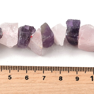 Natural Rose Quartz & Amethyst Beads Strands G-I283-F10-1