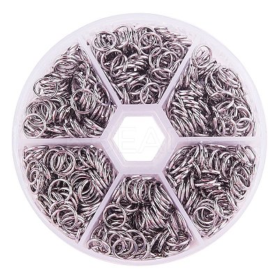 304 Stainless Steel Open Jump Rings STAS-PH0004-01-8mm-1