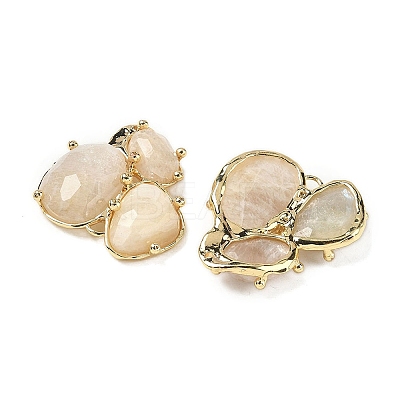 Natural Moonstone Links connectors G-E526-28G-1