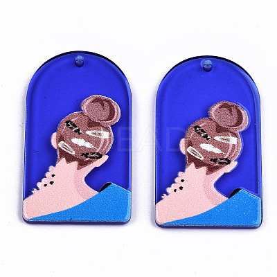 Transparent Acrylic Pendants LS-KY-T022-03-1