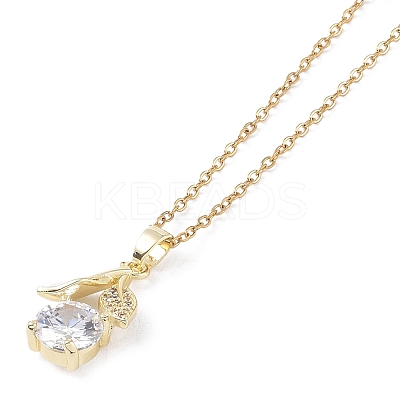 201 Stainless Steel Cable Chain Necklaces NJEW-P309-15A-G-1
