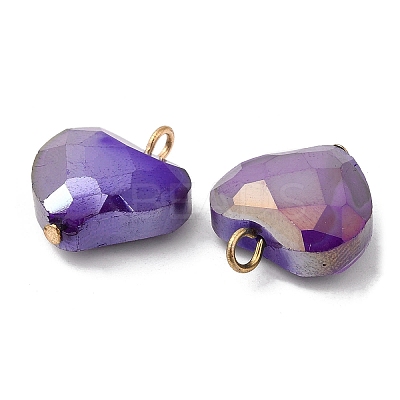 Imitation Jade Glass Pendants KK-Q777-01G-04-1