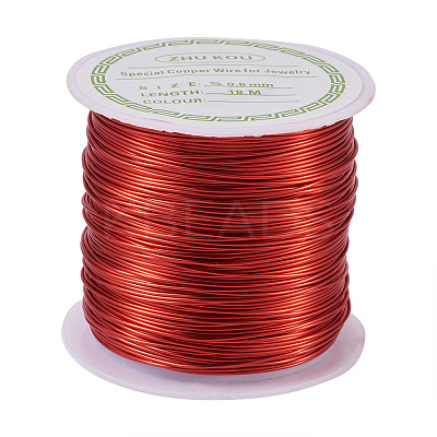 Round Copper Beading Wire for Jewelry Making YS-TAC0004-0.6mm-16-1