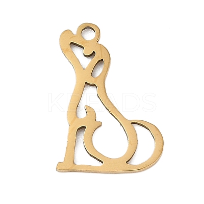 201 Stainless Steel Pendants STAS-F316-04G-01-1