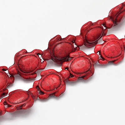 Dyed Synthetic Turquoise Beads Strands G-M152-M-A-1