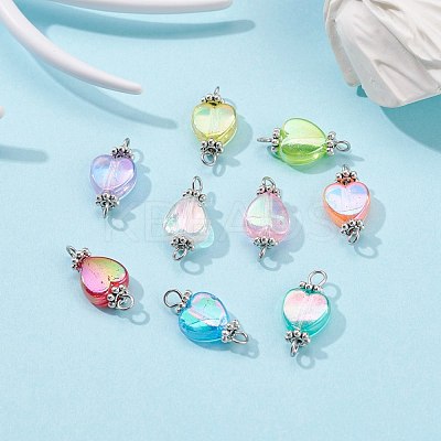 Eco-Friendly Transparent Acrylic Links Connectors PALLOY-JF00750-01-1