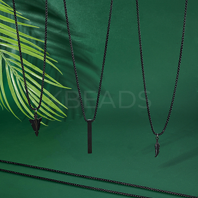 4.9~5m Spray Painted Stainless Steel Box Chains CHS-UN0001-15-1