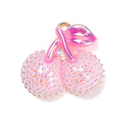 AB Color Alloy & Resin Beaded Pendants LS-RE-CBA4A70-02B-1