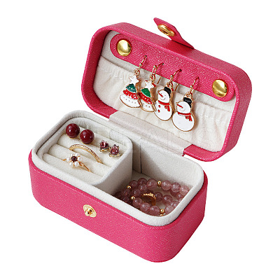 Rectangle Imitation Leather Jewelry Box PW-WG94455-04-1