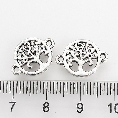 Tibetan Style Alloy Links connectors TIBE-Q077-12AS-RS-1