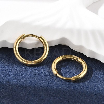Ion Plating(IP) 304 Stainless Steel Hoop Earrings LS-EJEW-P177-G-07-1