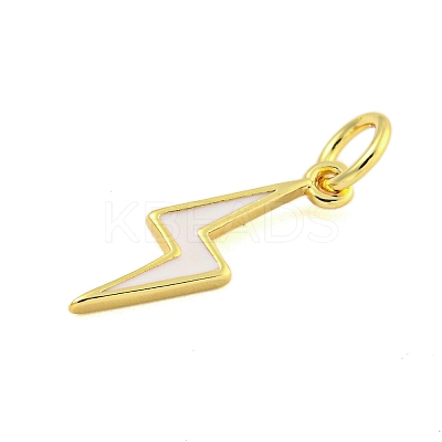 Rack Plating Brass Enamel Pendants KK-U021-16G-1