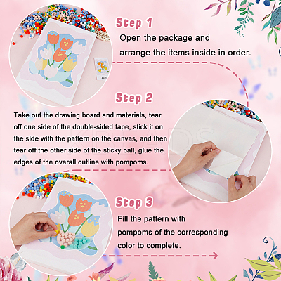 DIY Soft Balls Painting Kit for Children DIY-GF0010-13C-1