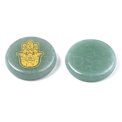 Natural Green Aventurine Cabochons G-S375-005A-1