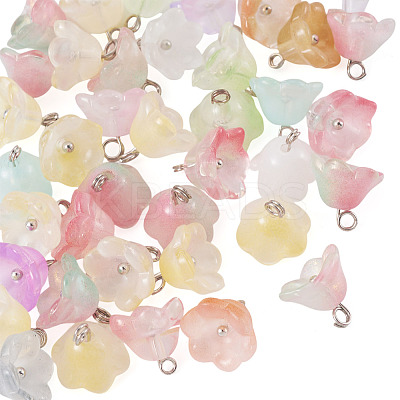 38Pcs Glass Charms GLAA-TADJ0001-19-1