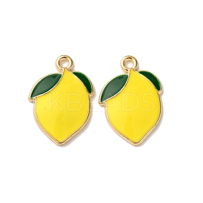Alloy Enamel Pendants FIND-H051-02G-1