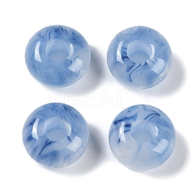 Two Tone Resin European Beads RESI-F055-09D-1