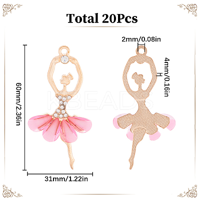 20Pcs Transparent Resin Big Pendants RESI-SC0002-58-1