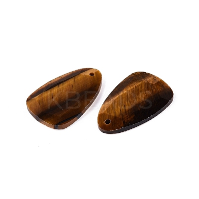 Natural Tiger Eye Pendants G-Q601-38B-1
